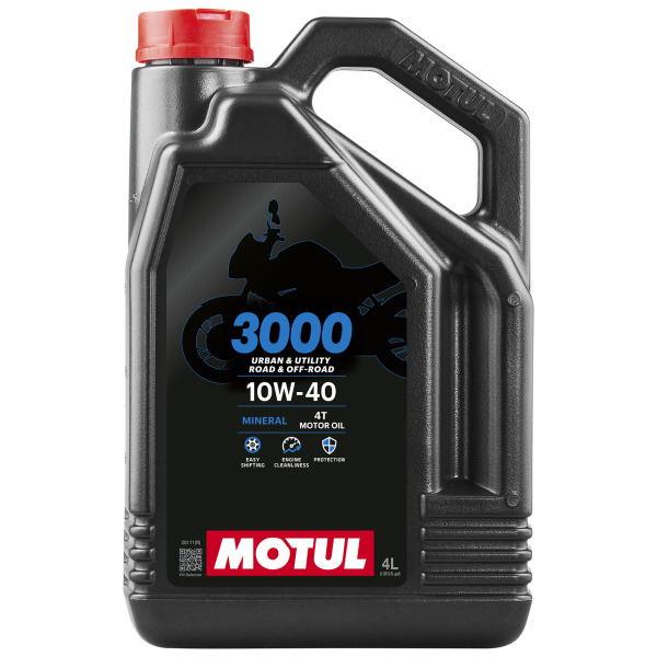 MOTUL Motul Mineral Oil 3000 10W40 4T 4 Litres
